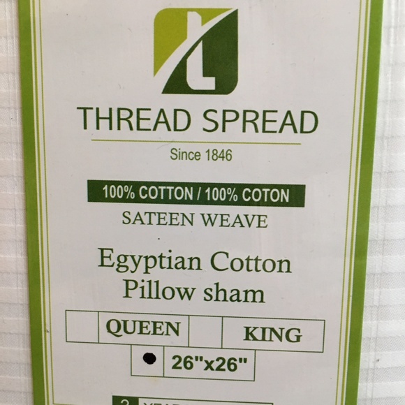 Thread Spread Egyptian cotton shams - Picture 2 of 3